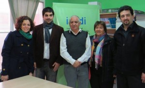 Carolina Karagueuzian, Nicolás Sabuncuyan, Isaías Álvarez, Susana Sary y Alejandro Avakian en la delegación del INADI
