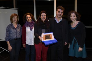 De izq. a der.: Elizabeth Rizian, del Equipo de Educación del CNA, Violeta Rosemberg, María Rosendfeldt, Rubén D´Audia y Carolina Karagueuzian