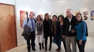 De izquierda a derecha: Ignacio D'Asero, Diana Hamra, Tália Meschiany, Marcela Moreno Buján, Carolina Karagueuzian, Luis Alberto Messa y Elizabeth Rizian.
